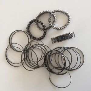 Gunmetal Bracelet Set